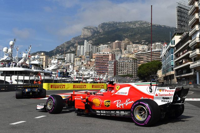 La Ferrari sulla pista di Monaco – Getty images