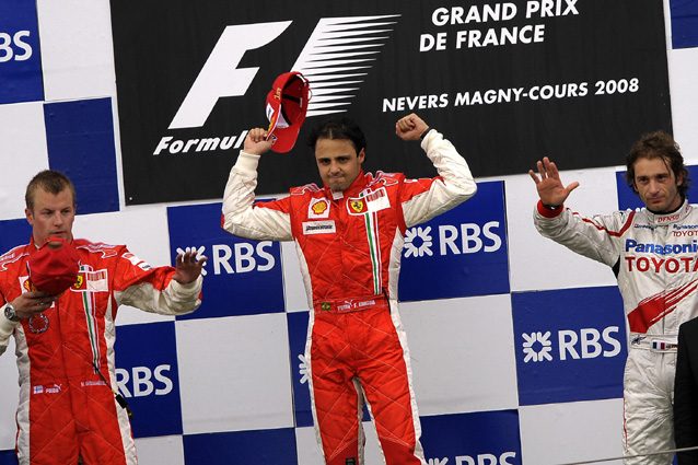 Felipe Massa festeggia la vittoria numero 200 della Ferrari in F1 – Getty images