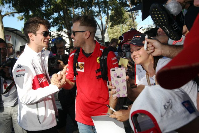 Risultati immagini per vettel leclerc