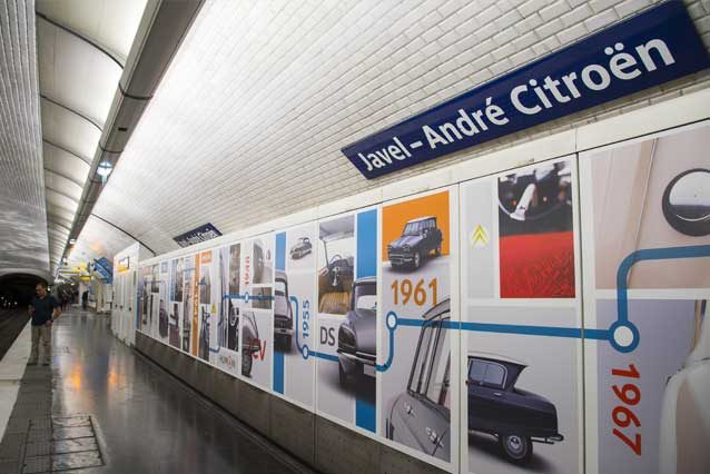 Il nuovo allestimento alla stazione di Javel – André Citroën / Citroen