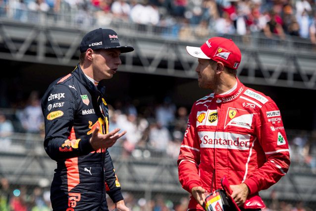 Max Verstappen e Sebastian Vettel – LaPresse