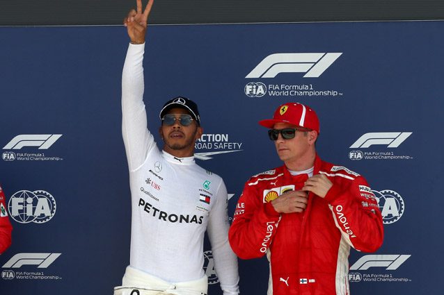 Lewis Hamilton e Kimi Raikkonen – LaPresse