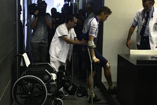 Tito Rabat all’Ospedale Dexeus di Barcellona / MotoGP.com