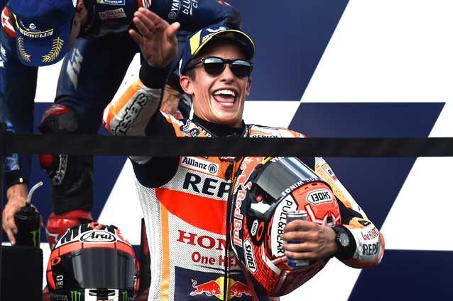 Marc Marquez sul podio di Buriram / Getty Images