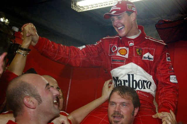 Schumacher diventa campione del mondo per la sesta volta – Getty images