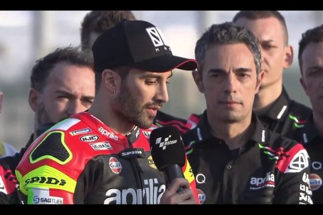 MotoGP, l’Aprilia si presenta… e c’è pure Andrea Iannone
