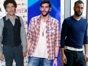 Da sx: Max Gazzè, Alvaro Soler e Marco Mengoni