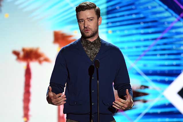 Justin Timberlake durante i Teen Choice Awards (Getty Images)
