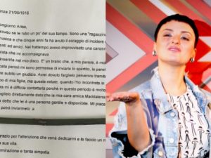 "Ho 90 anni e ho scritto una canzone adatta a lei": la bella lettera di una fan ad Arisa