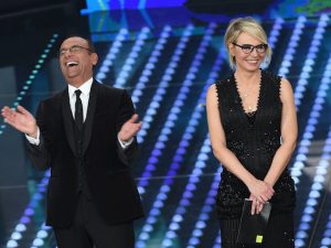 Carlo Conti, Maria De Filippi (LaPresse/ Matteo Rasero)