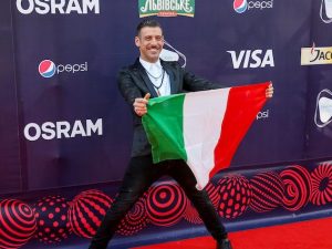 Francesco Gabbani a Kiev per l'Eurovision Song Contest (LaPresse)