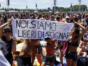 I fan di Vasco Rossi a Modena Park (LaPresse)