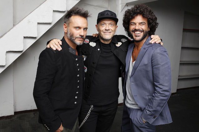 Nek, Max Pezzali e Francesco Renga (ph Luisa Carcavale)