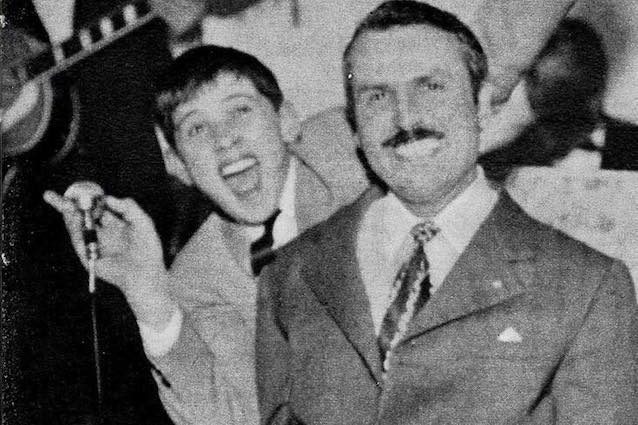 Gianni Morandi e l’amico Lino Lanzoni