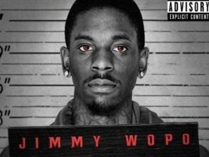 Il rapper Jimmy Wopo sulla copertina di "Back against the wall"
