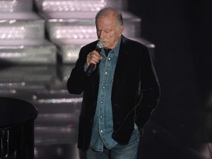 Gino Paoli al Festival di Sanremo 2018 (LaPresse)