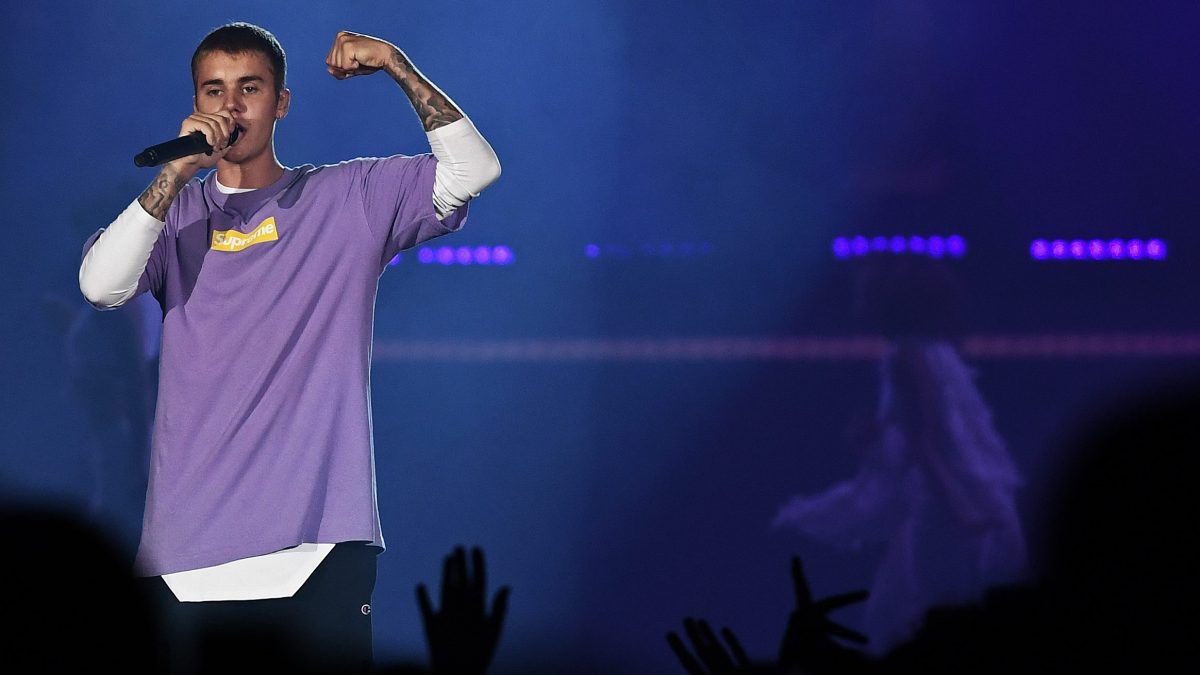 Justin Bieber in concerto (Getty Images)