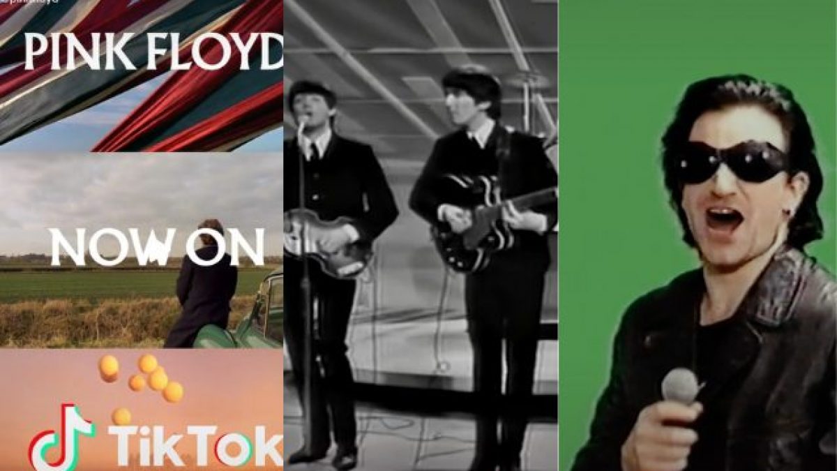 Pink Floyd, Beatles e U2 2022, foto di TikTok account