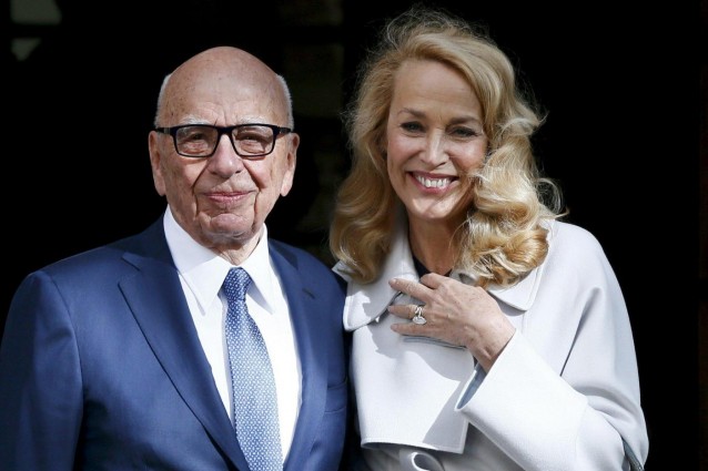 Rupert Murdoch sposa Jerry Hall, l’ex moglie di Mick Jagger