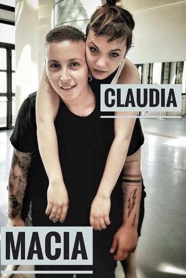 Macia Del Prete con Claudia, la sua assistente