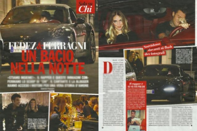 Tra Fedez e Ferragni è amore, il bacio dei due finisce in copertina