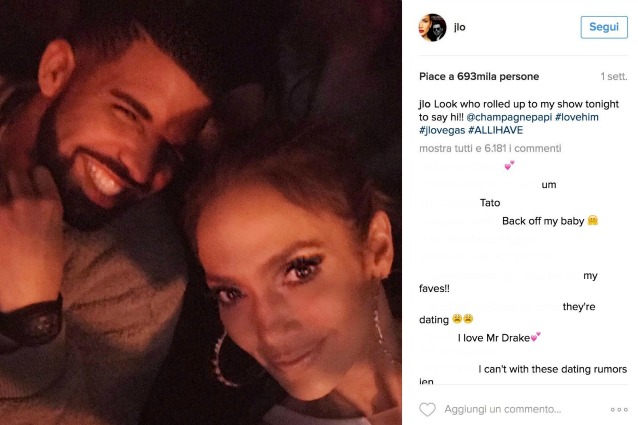 "Jennifer Lopez e Drake si stanno frequentando", tra loro 17 anni di differenza