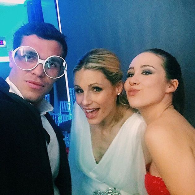Goffredo con Michelle Hunziker e Aurora Ramazzotti