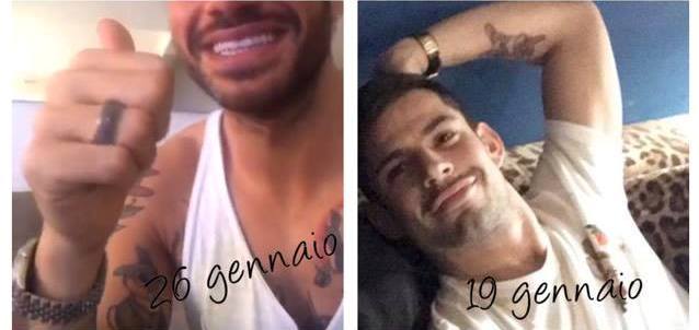 Il tatuaggio che compare sulle braccia di Claudio Sona e Juan Sierra
