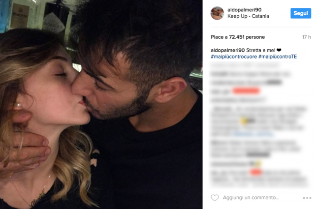 Aldo Palmieri e Alessia Cammarota, la foto ufficiale: "Stretta a me, mai più contro"