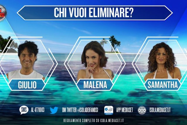 Giulio Base, Malena e Samantha De Grenet sono i nominati dell'ottava puntata