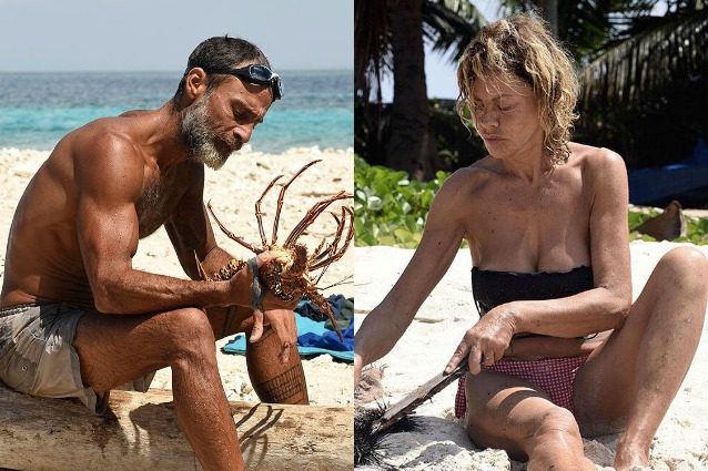 Eva Grimaldi: "Raz pesca e mangia senza offrire. Andrà in finale, che brutta isola"