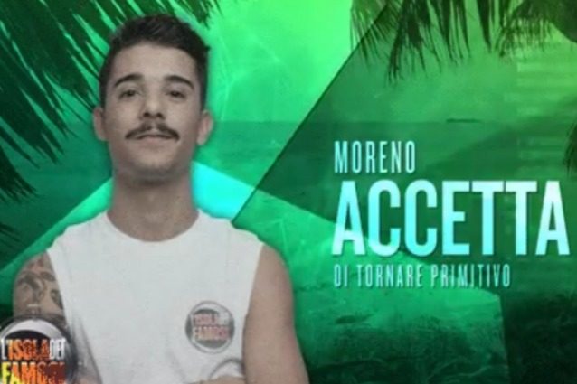 Moreno eliminato dal televoto ma ancora in gara, il rapper sbarca sull'Isola primitiva