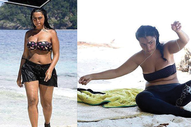 Nancy Coppola prima e dopo l'Isola dei Famosi, è la meno dimagrita del gruppo