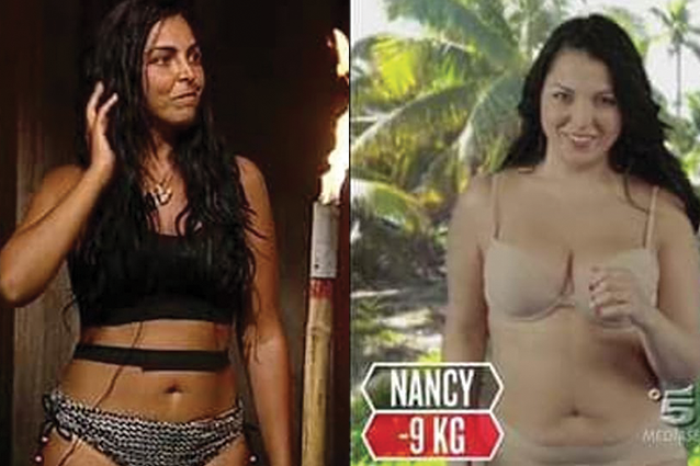 Nancy Coppola è la naufraga che è dimagrita di più, 9 chili in meno