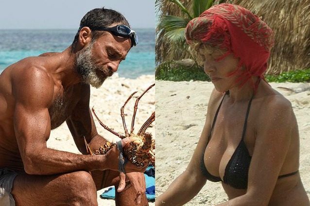 Raz Degan provoca Eva Grimaldi: "Quando morirai, userò il tuo cadavere per pescare"