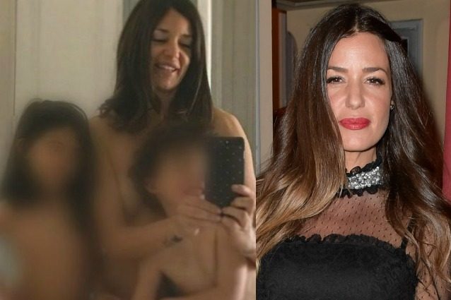 Alessia Fabiani posa nuda con i figli e replica alle critiche: "La volgarità è nei vostri occhi"