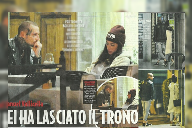 Vallicella abbraccia una mora: "Ha lasciato il trono per lei", Manuel replica: "Sono single"