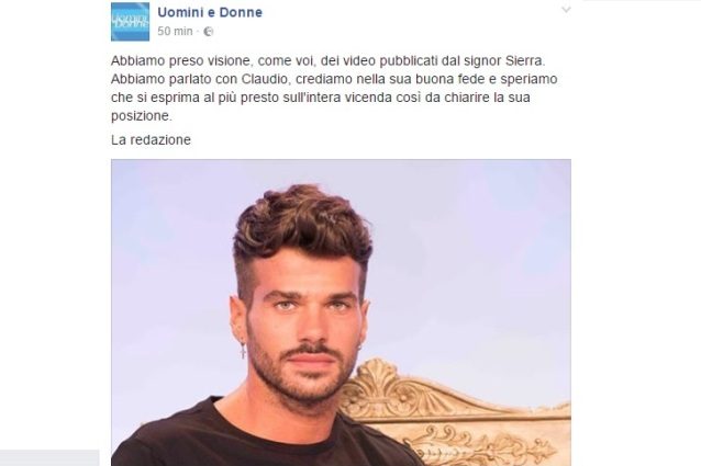 La redazione di UeD sui video di Juan, ex di Sona: "Crediamo alla buona fede di Claudio"
