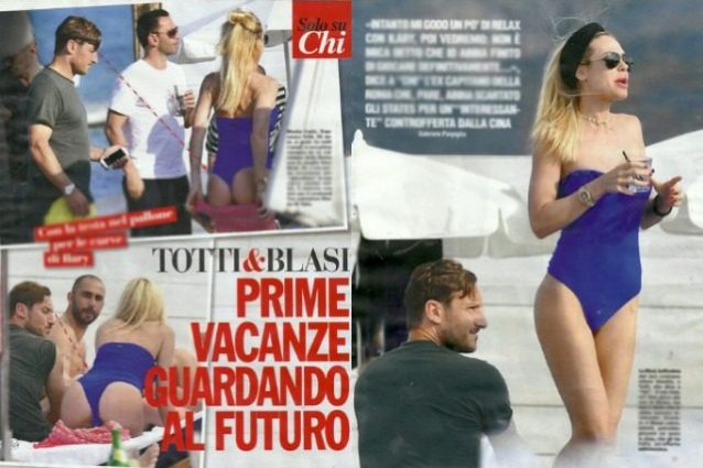 Ilary Blasi mostra il lato B a Montecarlo, Totti geloso le lancia occhiatacce