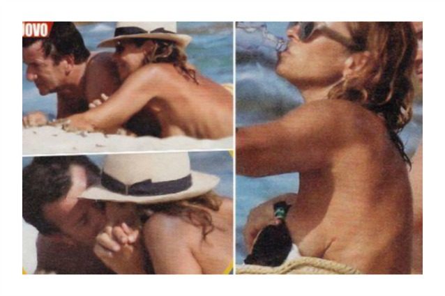 La calda estate di Cristina Parodi, topless e baci appassionati con Giorgio Gori