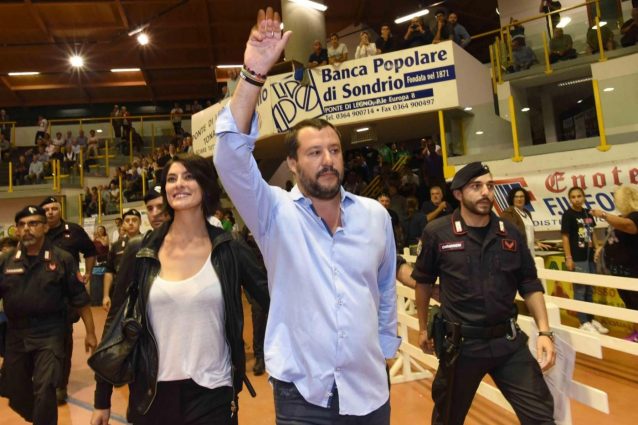 Salvini e la Isoardi al comizio della Lega, è lei la chiave della campagna elettorale?