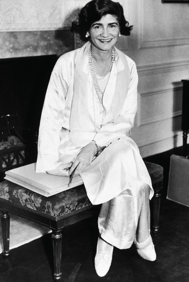 Coco Chanel impeccabile in pigiama