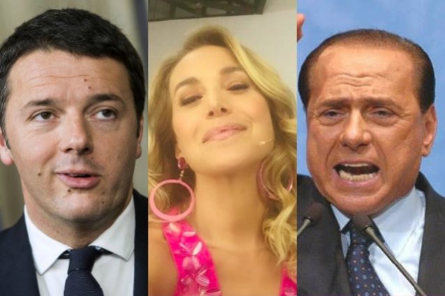 Silvio Berlusconi e Matteo Renzi ospiti di Barbara D'Urso a Domenica Live