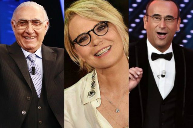 Pippo Baudo benedice Maria De Filippi a Sanremo 2017: "Scelta intelligente di Conti"