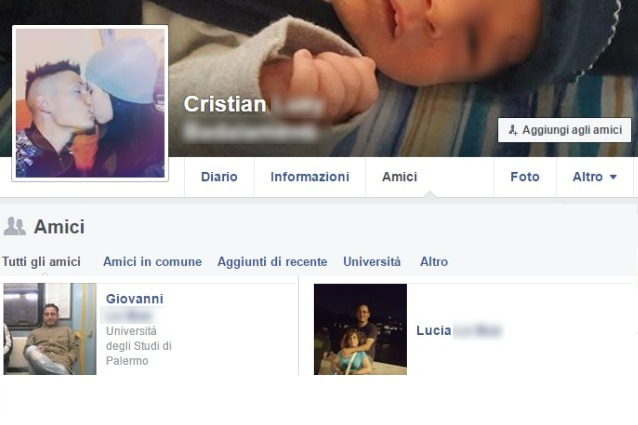 Cristian ha stretto amicizia con la madre e il suo compagno