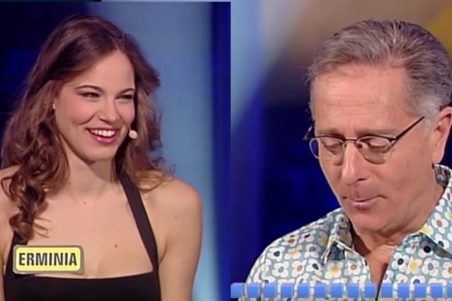 ‘Pene o pane’, la gaffe di Paolo Bonolis con la modella Erminia Grasso
