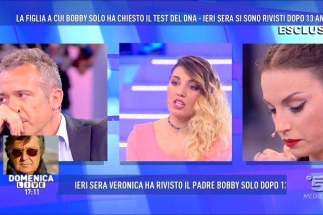 La figlia di Bobby Solo è malata, cerca di incontrare il padre al concerto ma glielo impediscono