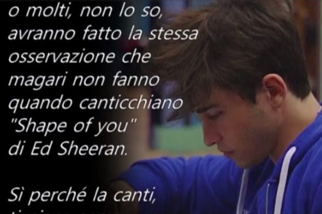 De Filippi: “Criticano i testi di Riccardo ma non lo fanno con le canzoni di Ed Sheeran”
