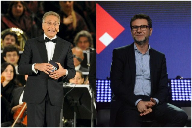 Paolo Bonolis e Fabio Fazio.