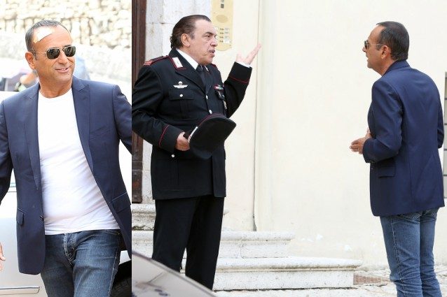 Maxi schermo a Spoleto per don Matteo Maxi schermo a Spoleto per don Matteo